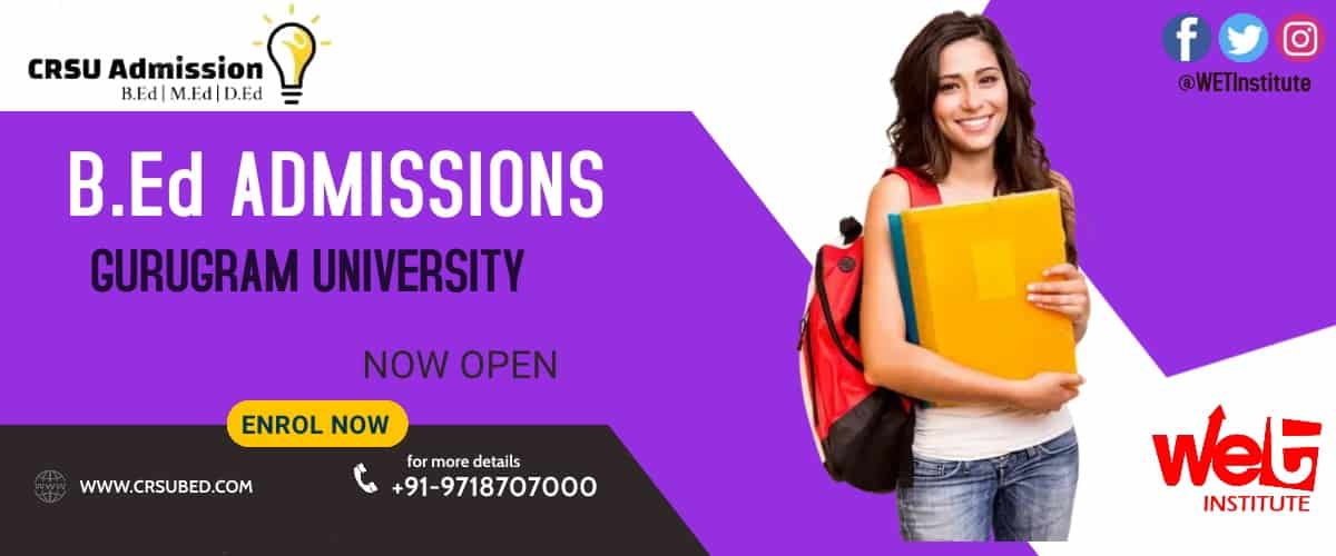 gurugram-university-crsu-admission-open-b-ed-m-ed-d-ed